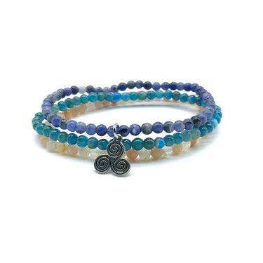 WEIGHT LOSS MOTIVATORS -Apatite,Sunstone & Sodalite- 3/pc *MIGHTY MINIS* Healing Energy Stone Bracelets
